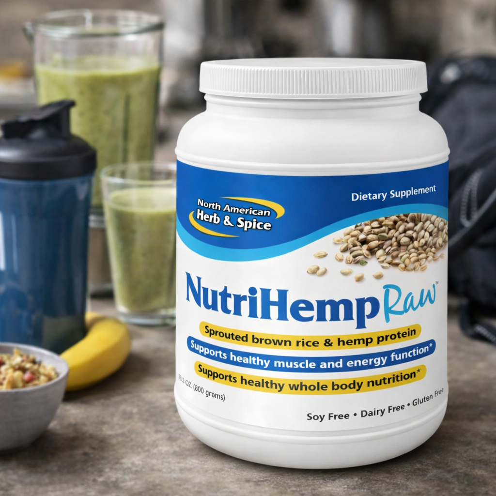 North American Herb & Spice - NutriHemp Raw Protein Powder – bez příchuti